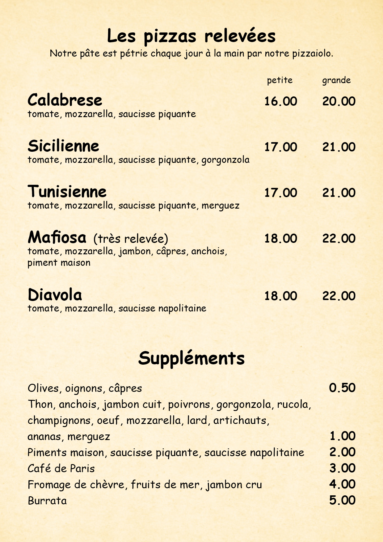 CARTES DE MENUS ST LAURENT 2025 OK15