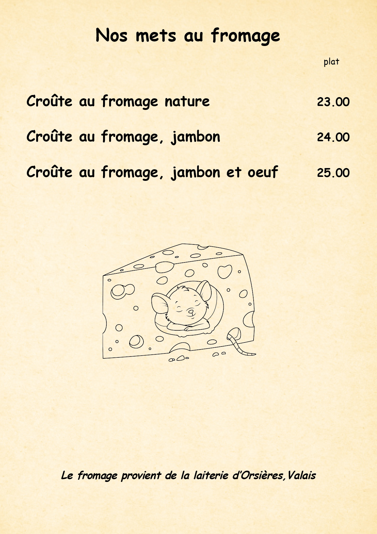 CARTES DE MENUS ST LAURENT 2025 OK16
