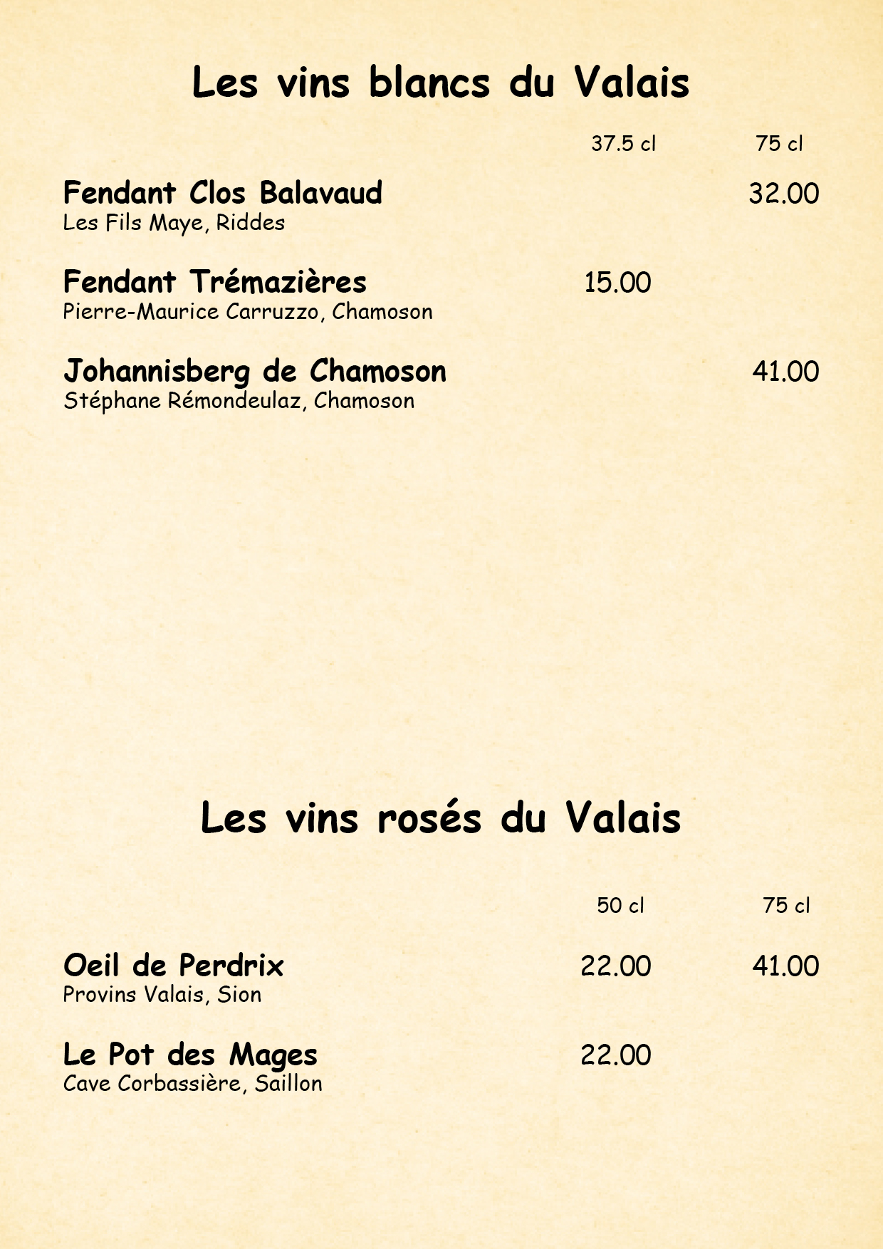 CARTES DE MENUS ST LAURENT 2025 OK17