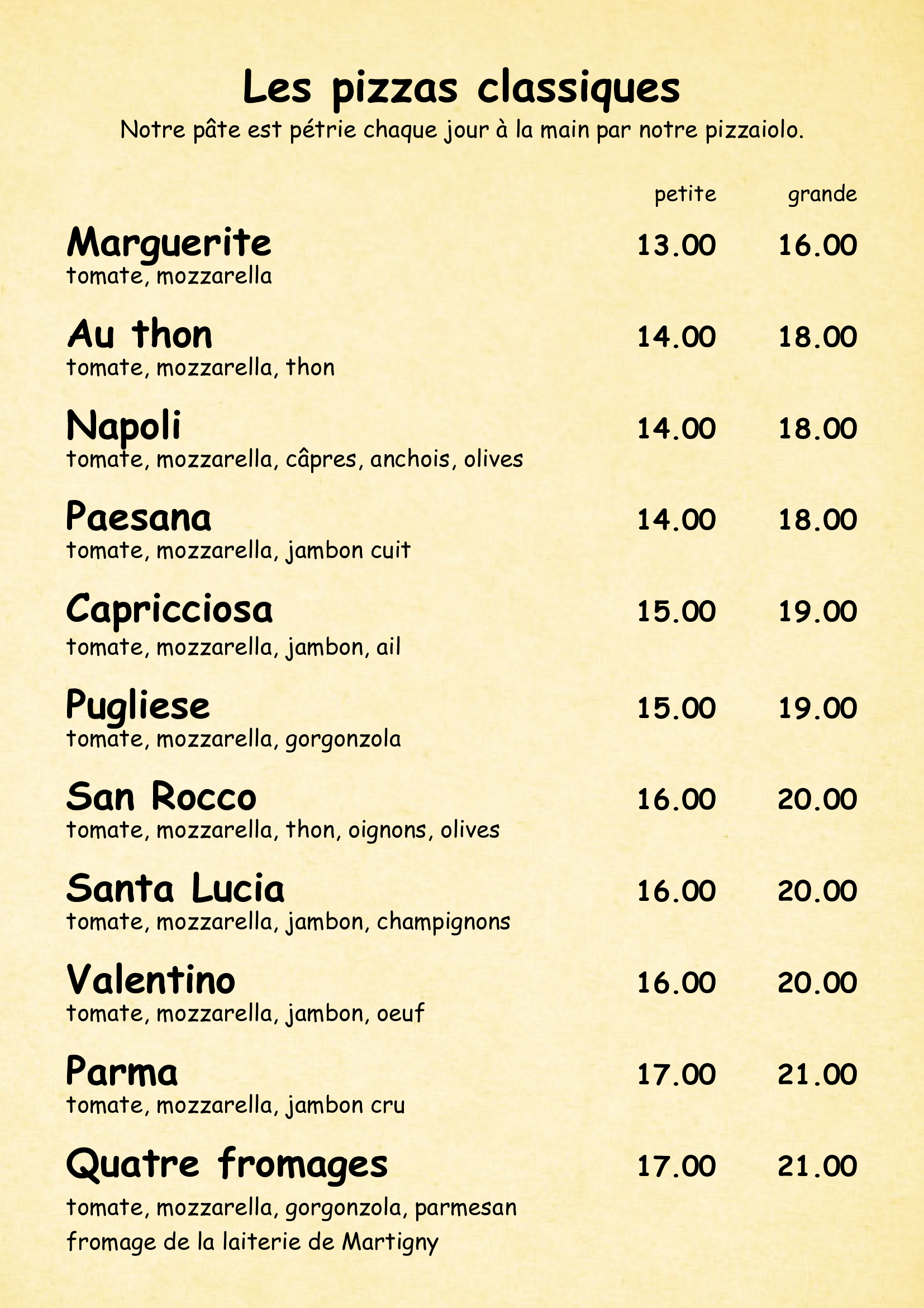 CARTES DE MENUS ST LAURENT 2025 OK12