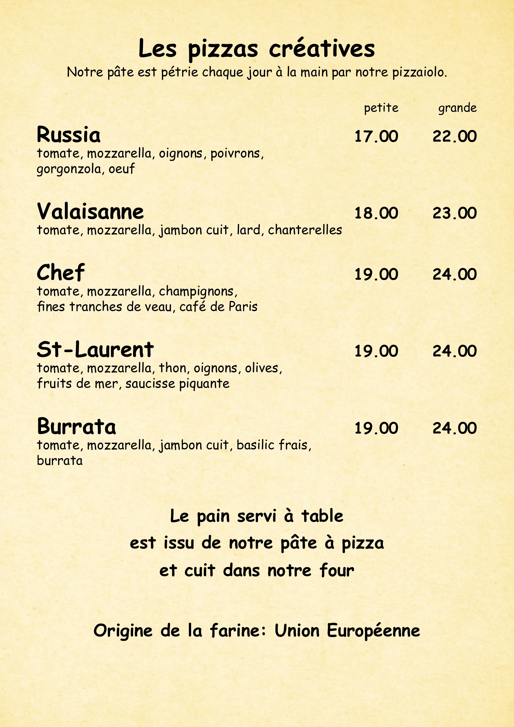 CARTES DE MENUS ST LAURENT 2025 OK13