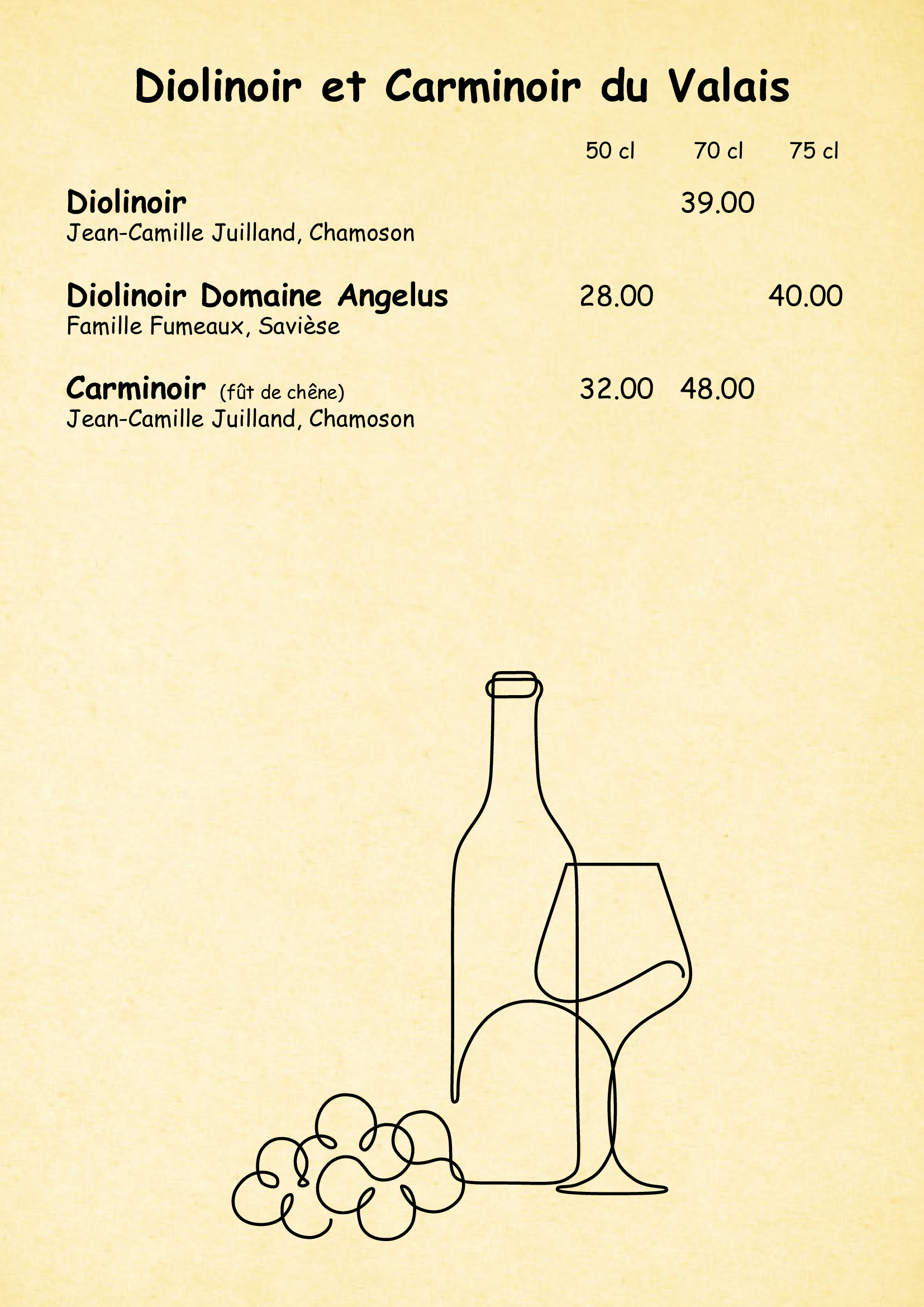 CARTES DE MENUS ST LAURENT 2025 OK20